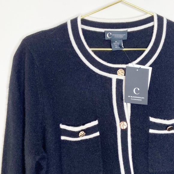 Cashmere Bloomingdale’s Cardigan Sweater XL NWT - Picture 7 of 9